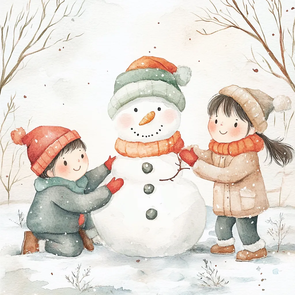Haciendo un muñeco de nieve