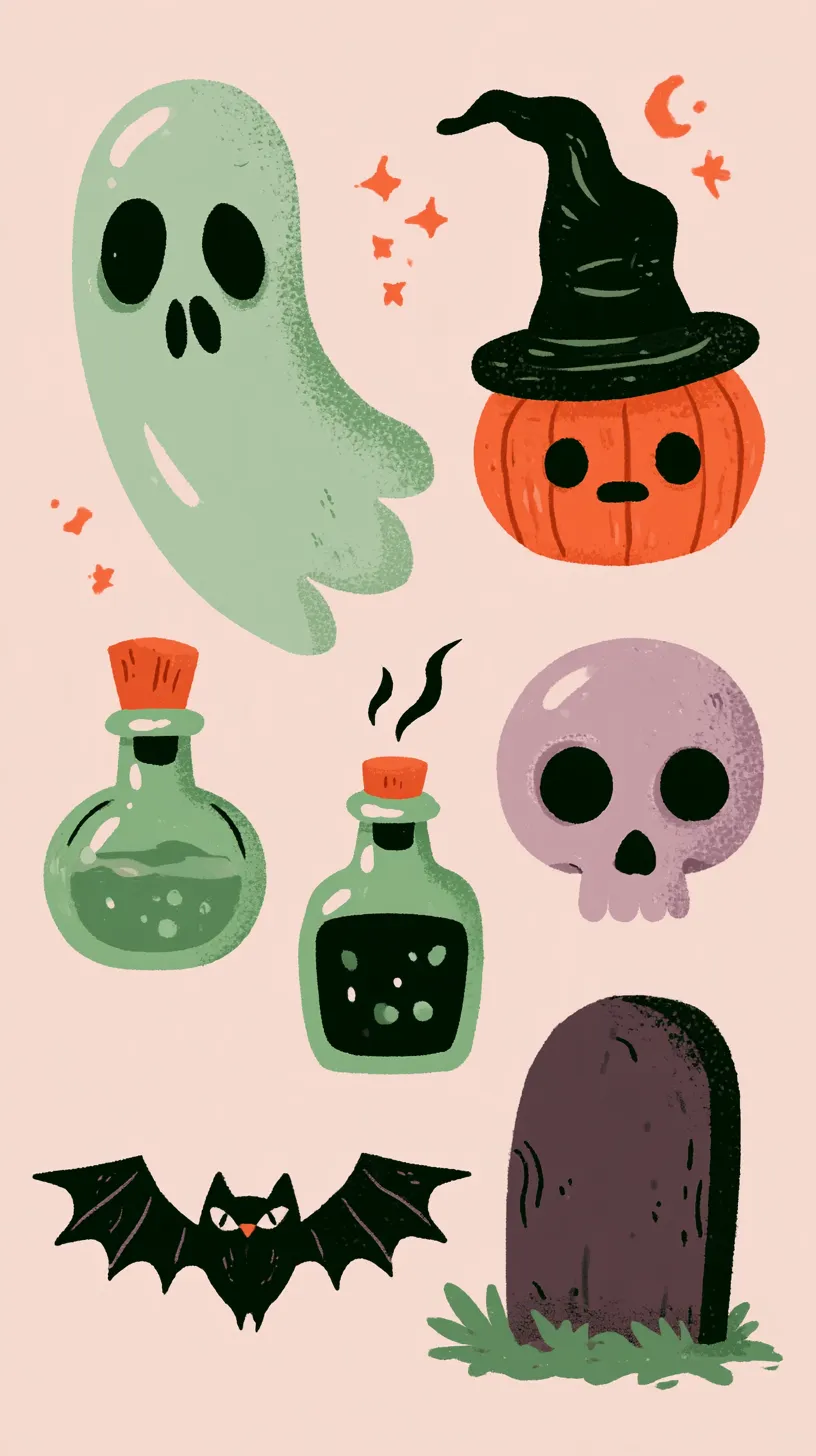 Halloween en tonos pastel