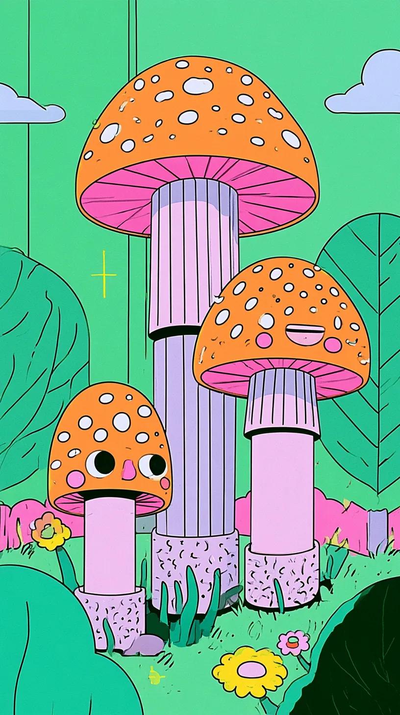 Un bosque de setas
