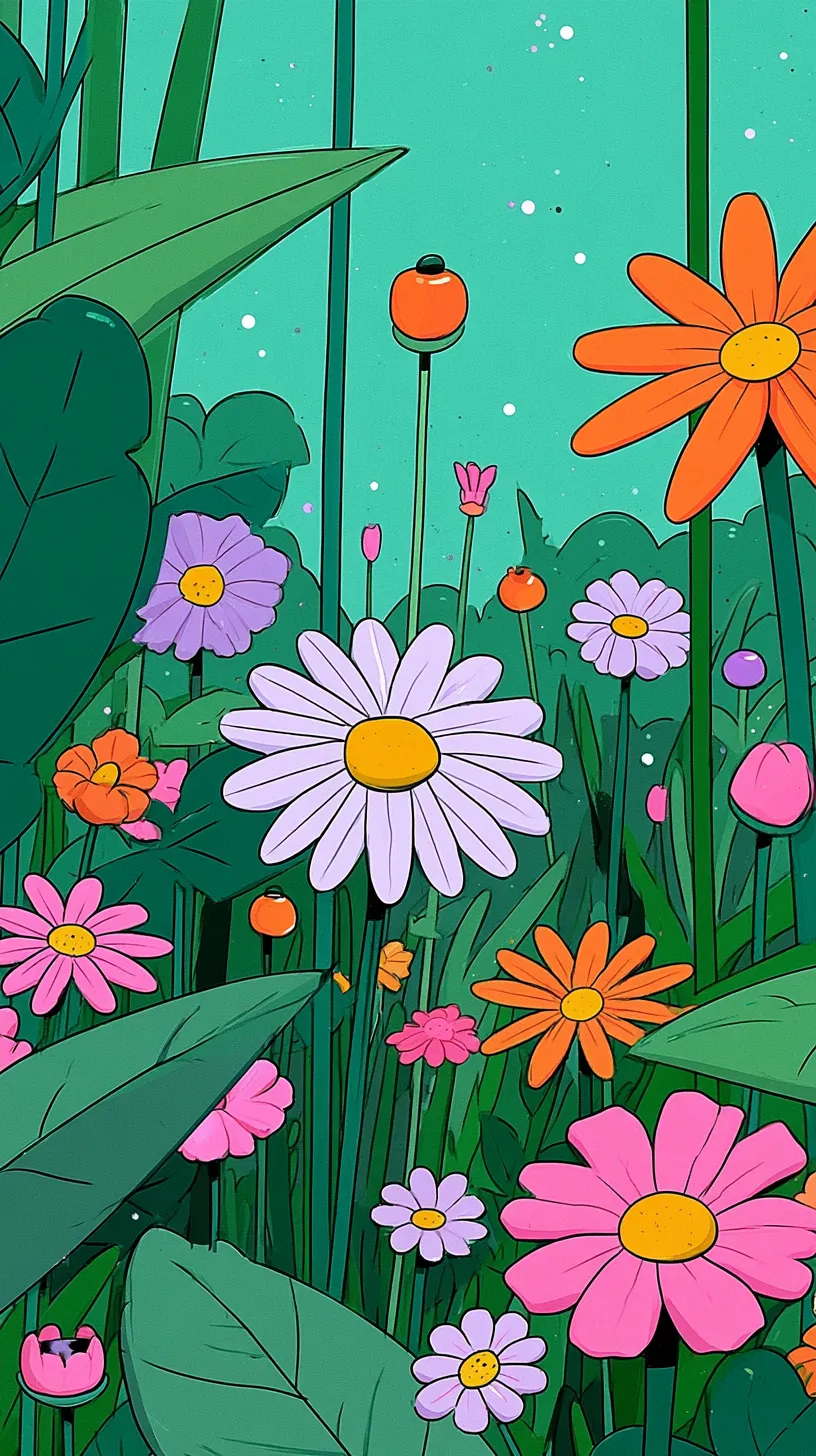 Flores después de la lluvia